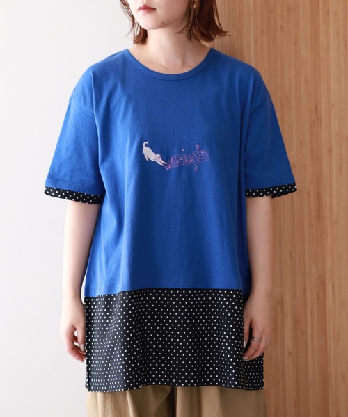 Emago(イマゴ)の「EMAGO ねこミュージック刺繍チュニック(その他トップス・レディース・アイボリー・FREE)」の21枚目の写真