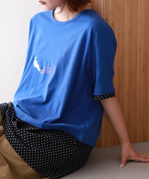 Emago(イマゴ)の「EMAGO ねこミュージック刺繍チュニック(その他トップス・レディース・アイボリー・FREE)」の16枚目の写真