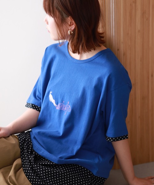 Emago(イマゴ)の「EMAGO ねこミュージック刺繍チュニック(その他トップス・レディース・アイボリー・FREE)」の17枚目の写真