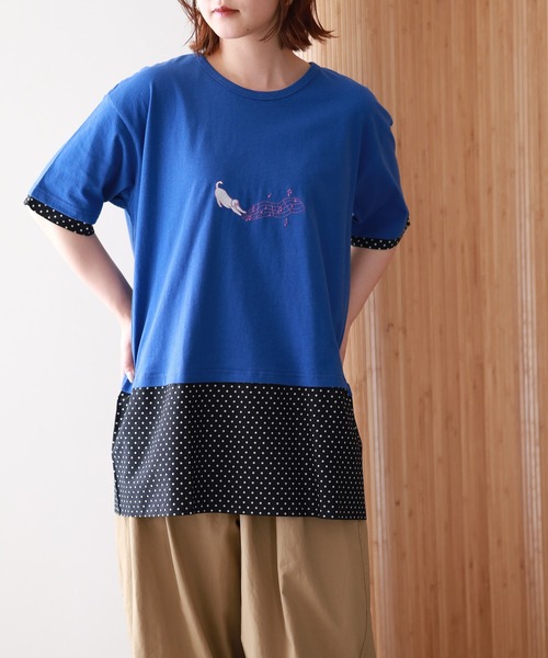 Emago(イマゴ)の「EMAGO ねこミュージック刺繍チュニック(その他トップス・レディース・アイボリー・FREE)」の18枚目の写真