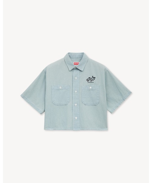KENZO（ケンゾー）の「'KENZO Sounds' ライト ショートスリーブ シャツ イン ウォッシュド シャンブレー（シャツ/ブラウス・レディース・ブルー系その他7・X-SMALL/MEDIUM/SMALL）」の5枚目の写真