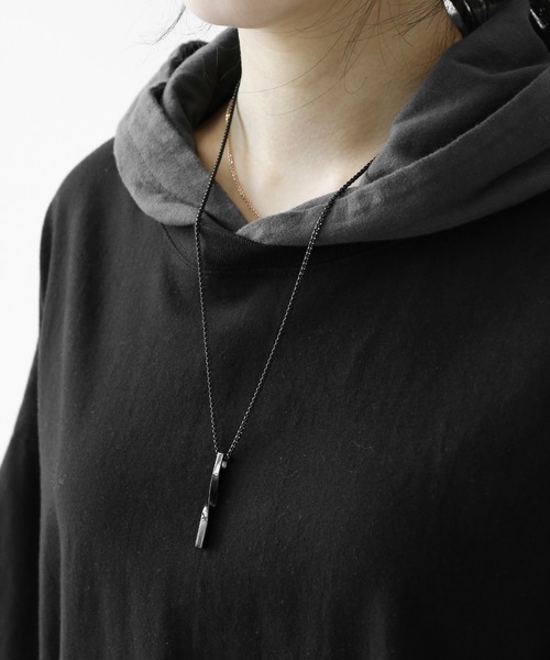 minsobi(ミンソビ)の「レイヤード風ドッキングデザイン 切りっぱなし 半袖 パーカー(ユニセックス)(Tシャツ/カットソー・メンズ・ブラック・FREE)」の16枚目の写真