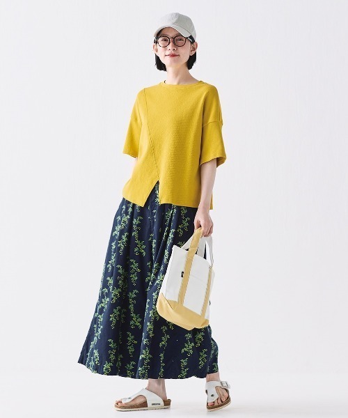 Sunny clouds(サニークラウズ)の「サニークラウズ もろこしTシャツ〈レディース〉(Tシャツ/カットソー・レディース・イエロー・LL/MP/M/L/3L)」の5枚目の写真