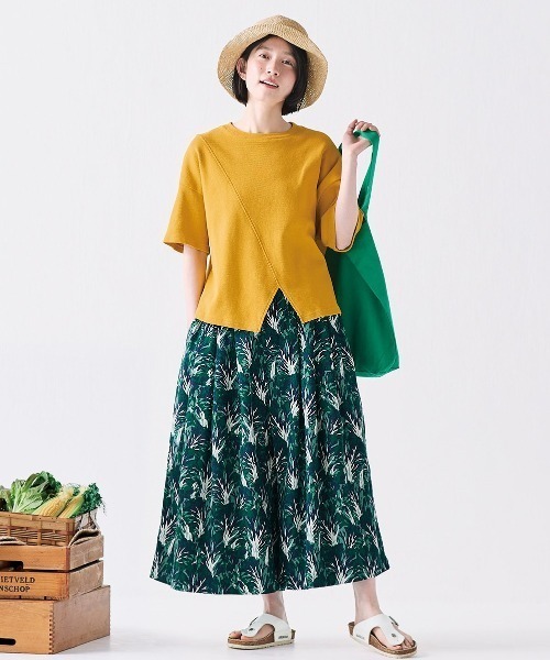 Sunny clouds(サニークラウズ)の「サニークラウズ もろこしTシャツ〈レディース〉(Tシャツ/カットソー・レディース・イエロー・LL/MP/M/L/3L)」の2枚目の写真