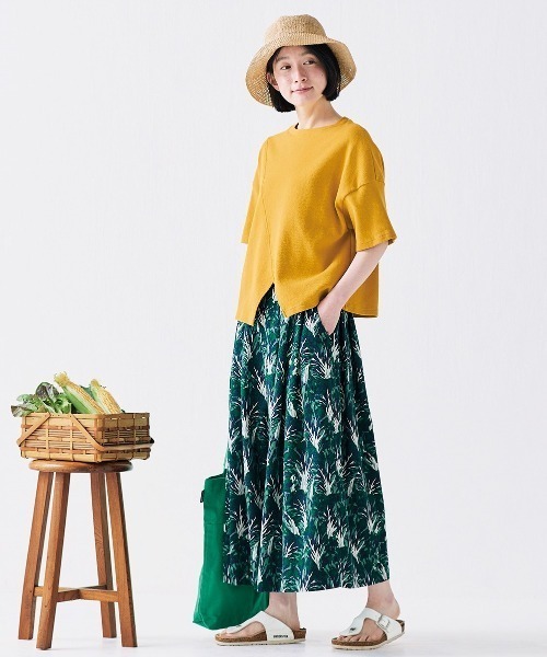 Sunny clouds(サニークラウズ)の「サニークラウズ もろこしTシャツ〈レディース〉(Tシャツ/カットソー・レディース・イエロー・LL/MP/M/L/3L)」の3枚目の写真