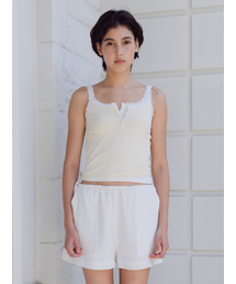 Lace square sleeveless_yellow