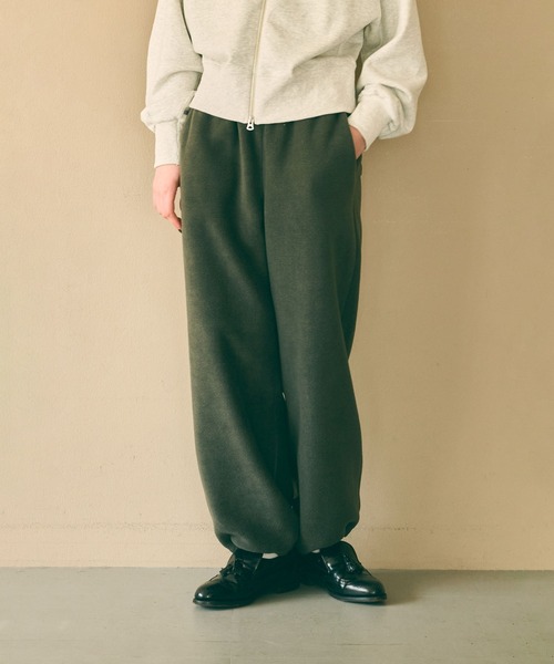 kha:ki(カーキ)の「「KHA:KI / カーキ」FREECE STRAIGHT PANTS(その他パンツ・レディース・グリーン/オリーブ/ブラック/アッシュグレー・1/2)」の3枚目の写真