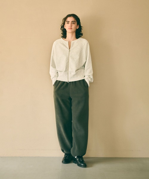 kha:ki(カーキ)の「「KHA:KI / カーキ」FREECE STRAIGHT PANTS(その他パンツ・レディース・グリーン/オリーブ/ブラック/アッシュグレー・1/2)」の5枚目の写真