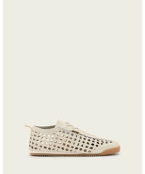 ALLSAINTS(オールセインツ)の「KENNY WOVEN LEATHER TRAINERS | KENNY ウーブン レザー スニーカー(スニーカー・レディース・ホワイト・UK5)」の1枚目の写真
