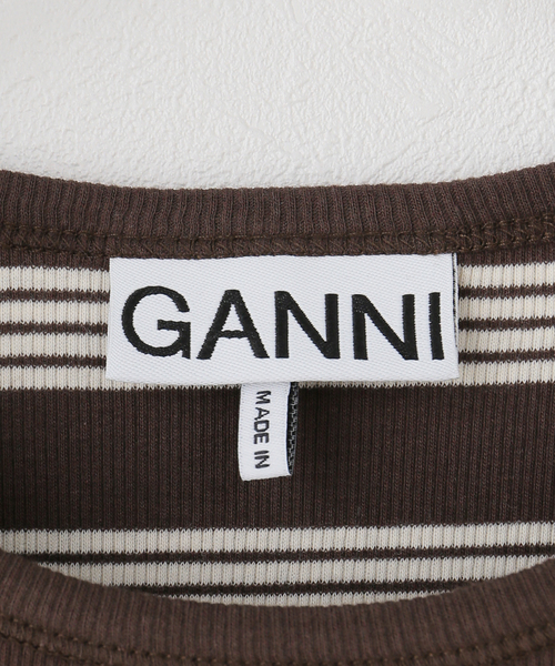 GANNI（ガニー）の「GANNI / ガニー Soft Cotton Rib Short Sleeve T-Shi（Tシャツ/カットソー・レディース・その他・SMALL）」の4枚目の写真