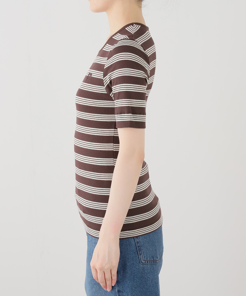 GANNI(ガニー)の「GANNI / ガニー Soft Cotton Rib Short Sleeve T-Shi(Tシャツ/カットソー・レディース・その他・SMALL)」の2枚目の写真