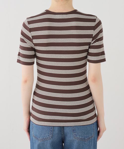 GANNI(ガニー)の「GANNI / ガニー Soft Cotton Rib Short Sleeve T-Shi(Tシャツ/カットソー・レディース・その他・SMALL)」の3枚目の写真