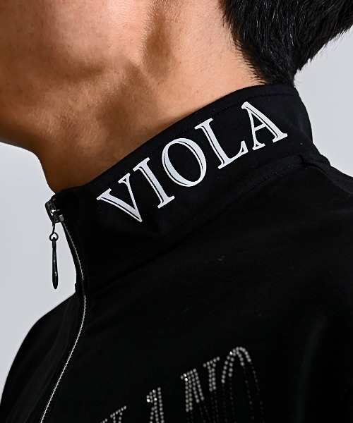 VIOLA(ヴィオラ)の「『VIOLA rumore/ヴィオラ ルモーレ』PRINT ZIP UP(Tシャツ/カットソー・メンズ・ブラック/ホワイト/ピンク・L/XL/M)」の6枚目の写真