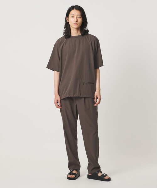 UNITED ARROWS（ユナイテッドアローズ）の「DotAir ドットエア ヘムコード クルーネック Tシャツ 吸水速乾 タテストレッチ（Tシャツ/カットソー・メンズ・ダークブラウン/ブラック・L/M/XL/S）」の7枚目の写真