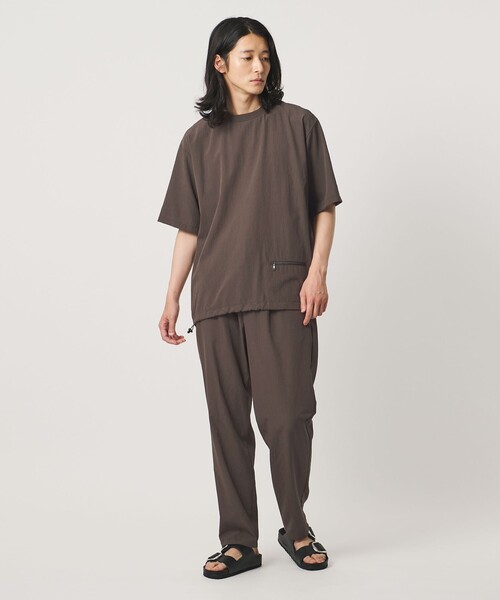 UNITED ARROWS（ユナイテッドアローズ）の「DotAir ドットエア ヘムコード クルーネック Tシャツ 吸水速乾 タテストレッチ（Tシャツ/カットソー・メンズ・ダークブラウン/ブラック・L/M/XL/S）」の8枚目の写真
