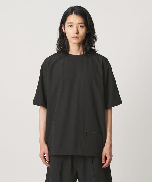 UNITED ARROWS（ユナイテッドアローズ）の「DotAir ドットエア ヘムコード クルーネック Tシャツ 吸水速乾 タテストレッチ（Tシャツ/カットソー・メンズ・ダークブラウン/ブラック・L/M/XL/S）」の9枚目の写真