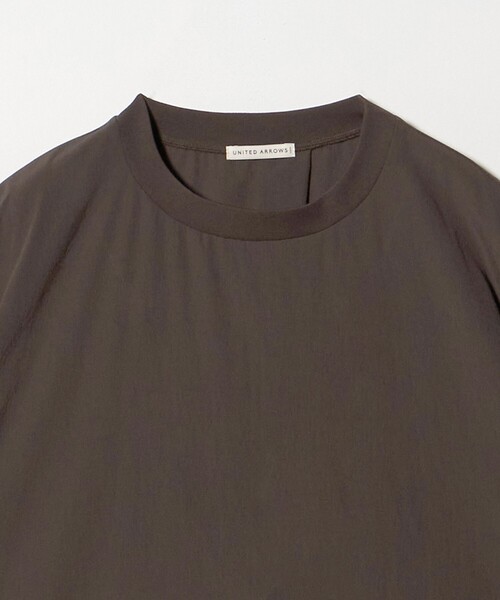 UNITED ARROWS（ユナイテッドアローズ）の「DotAir ドットエア ヘムコード クルーネック Tシャツ 吸水速乾 タテストレッチ（Tシャツ/カットソー・メンズ・ダークブラウン/ブラック・L/M/XL/S）」の17枚目の写真