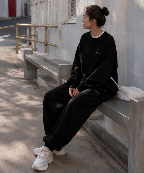 boemy(ボエミー)の「ワンポイント ロゴスウェット 上下セット(スウェット・レディース・グレー/ブラック・M/L/XL)」の9枚目の写真