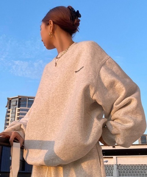 boemy(ボエミー)の「ワンポイント ロゴスウェット 上下セット(スウェット・レディース・グレー/ブラック・M/L/XL)」の20枚目の写真