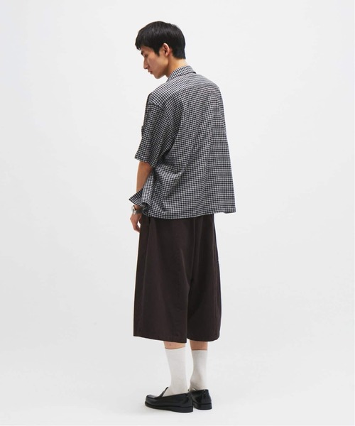 JOURNAL STANDARD(ジャーナルスタンダード)の「チェック サッカー 半袖 シャツ(シャツ/ブラウス・メンズ・ブラック/ライトグレー/サックスブルー/レッド・MEDIUM/LARGE)」の7枚目の写真