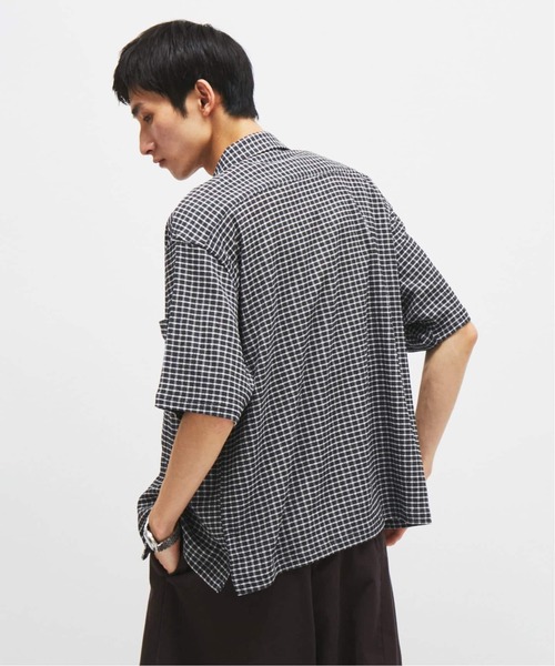 JOURNAL STANDARD(ジャーナルスタンダード)の「チェック サッカー 半袖 シャツ(シャツ/ブラウス・メンズ・ブラック/ライトグレー/サックスブルー/レッド・MEDIUM/LARGE)」の11枚目の写真