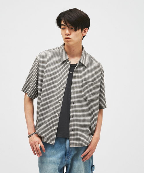 JOURNAL STANDARD(ジャーナルスタンダード)の「チェック サッカー 半袖 シャツ(シャツ/ブラウス・メンズ・ブラック/ライトグレー/サックスブルー/レッド・MEDIUM/LARGE)」の20枚目の写真