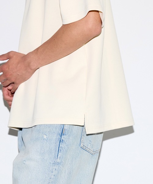 coca(coca)(コカ)の「鹿の子ポンチワイドポロシャツ(ポロシャツ・メンズ・ネイビー/アイボリー・XL/M/L)」の10枚目の写真