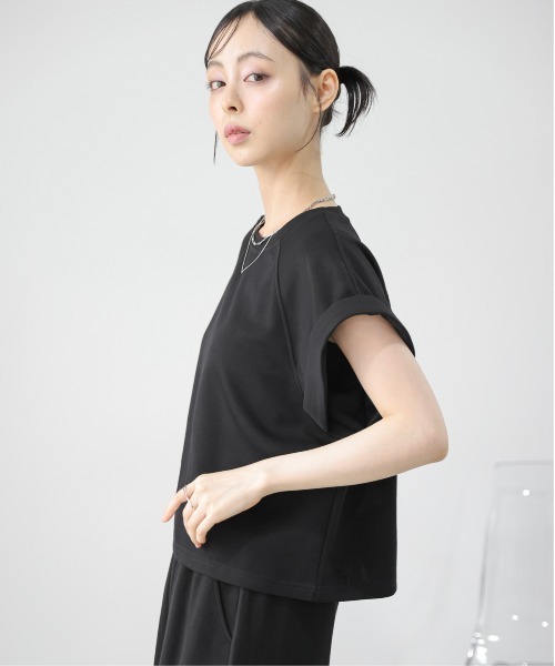 La-gemme(ラジェム)の「涼感スカートセットアップ(セットアップ・レディース・ブラック/グレー/ライトベージュ・フリー)」の6枚目の写真