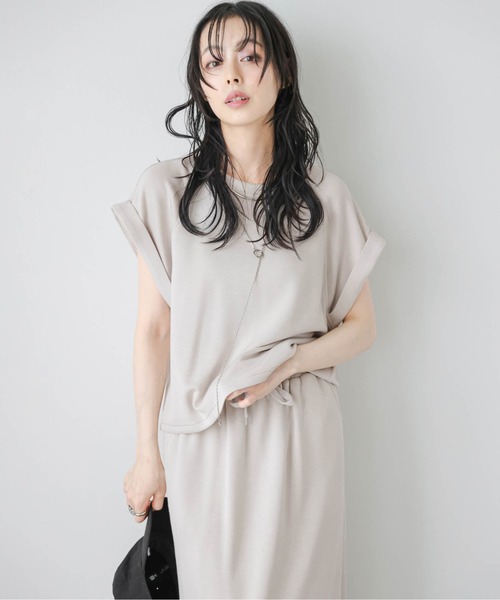 La-gemme(ラジェム)の「涼感スカートセットアップ(セットアップ・レディース・ブラック/グレー/ライトベージュ・フリー)」の18枚目の写真