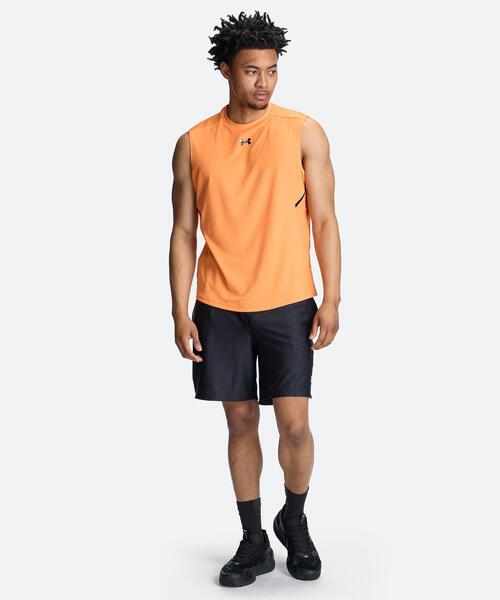 UNDER ARMOUR(アンダーアーマー)の「UAアーマードライ スリーブレス シャツ(トレーニング/メンズ)(タンクトップ・メンズ・オレンジ系・L/XL/M/S/2XL)」の3枚目の写真