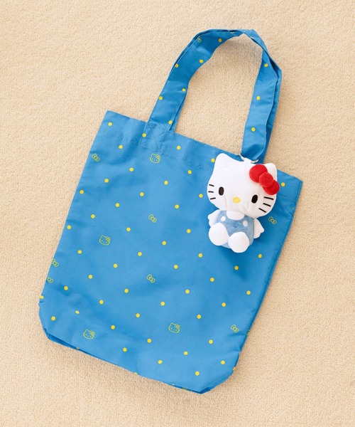 LOWRYS FARM(ローリーズファーム)の「【HELLO KITTY】DOTエコBAG 672124 /GOODS(エコバッグ/サブバッグ・レディース・ブラック/ブラウン/レッド/ホワイト・FREE)」の1枚目の写真