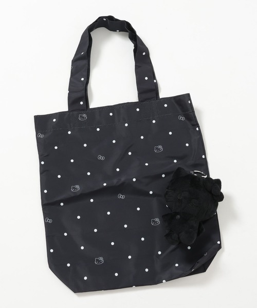 LOWRYS FARM(ローリーズファーム)の「【HELLO KITTY】DOTエコBAG 672124 /GOODS(エコバッグ/サブバッグ・レディース・ブラック/ブラウン/レッド/ホワイト・FREE)」の12枚目の写真