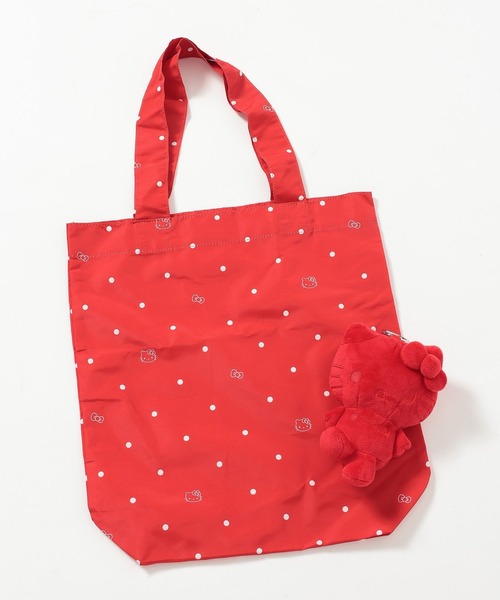 LOWRYS FARM(ローリーズファーム)の「【HELLO KITTY】DOTエコBAG 672124 /GOODS(エコバッグ/サブバッグ・レディース・ブラック/ブラウン/レッド/ホワイト・FREE)」の13枚目の写真