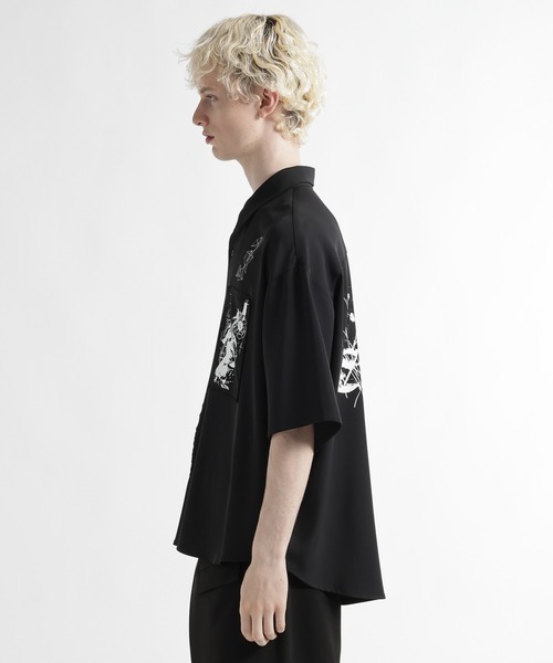 HARE（ハレ）の「ドローイングパッチシャツ(HARE)（シャツ/ブラウス・メンズ・レッド/ホワイト/ブラック・FREE）」の20枚目の写真