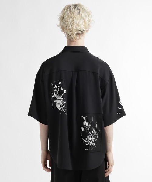 HARE（ハレ）の「ドローイングパッチシャツ(HARE)（シャツ/ブラウス・メンズ・レッド/ホワイト/ブラック・FREE）」の21枚目の写真