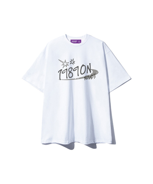 NUHABIT(ニューハビット)の「1989ON オーバーサイズ 半袖 (GOS2-5NH1370)(Tシャツ/カットソー・メンズ・ホワイト/ライトグレー/ブラック/ネイビー・MEDIUM/LARGE/X-LARGE)」の2枚目の写真