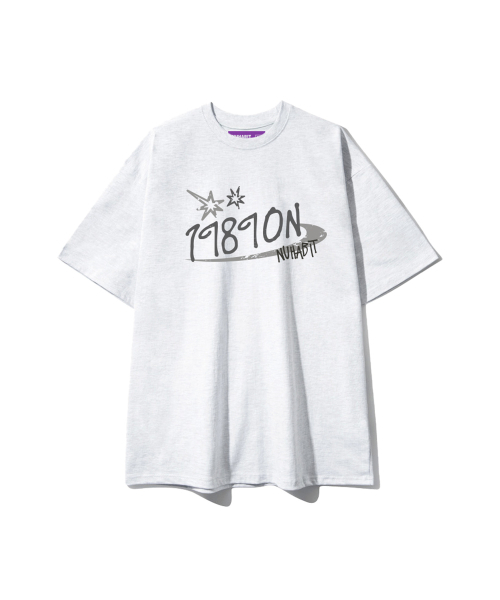 NUHABIT(ニューハビット)の「1989ON オーバーサイズ 半袖 (GOS2-5NH1370)(Tシャツ/カットソー・メンズ・ホワイト/ライトグレー/ブラック/ネイビー・MEDIUM/LARGE/X-LARGE)」の7枚目の写真