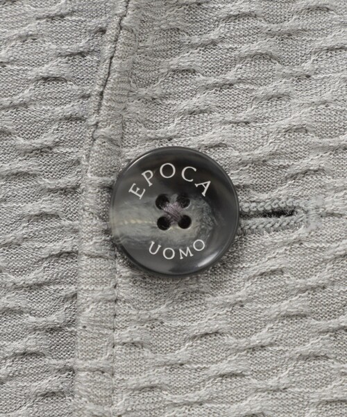 EPOCA UOMO(エポカウォモ)の「凹凸ポリエステルジャカードジャケット(テーラードジャケット・メンズ・チャコールグレー/ライトグレー・48/46)」の10枚目の写真