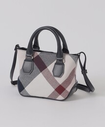 クレストブリッジチェックキャンバスミニバッグ
