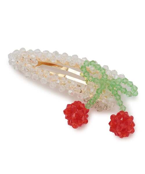 mezzo piano Junior(メゾピアノジュニア)の「キラキラビーズチェリーピン(その他ヘアアクセサリー・キッズ・レッド・F)」の1枚目の写真