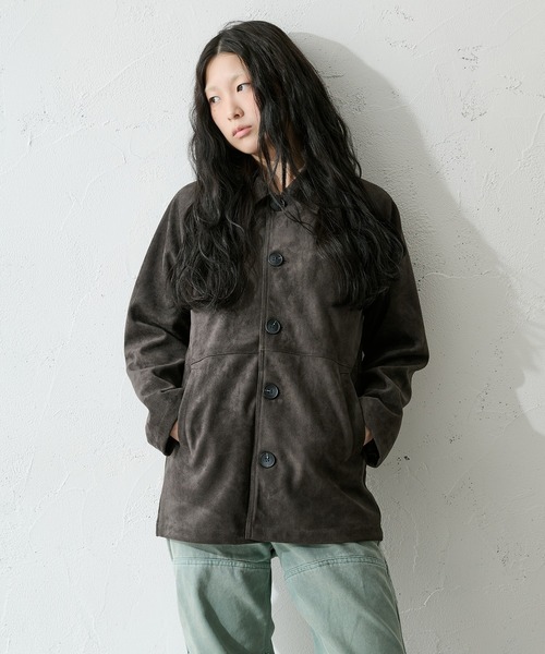 FTW（エフティダブリュー）の「STITCH CAR COAT（その他アウター・レディース・キャメル/グレー/ブラック・SMALL/MEDIUM/LARGE）」の3枚目の写真