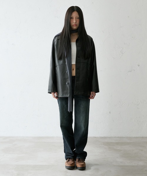 FTW（エフティダブリュー）の「STITCH CAR COAT（その他アウター・レディース・キャメル/グレー/ブラック・SMALL/MEDIUM/LARGE）」の7枚目の写真