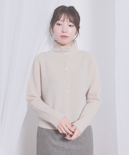 fig London(フィグロンドン)の「AIRLYS cardigan(ニット/セーター・レディース・ネイビー/ピンク/サックスブルー/アイボリー・FREE)」の15枚目の写真