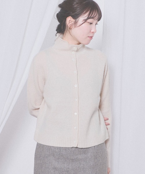 fig London(フィグロンドン)の「AIRLYS cardigan(ニット/セーター・レディース・ネイビー/ピンク/サックスブルー/アイボリー・FREE)」の14枚目の写真