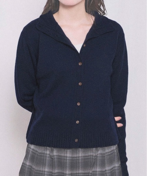 fig London(フィグロンドン)の「AIRLYS cardigan(ニット/セーター・レディース・ネイビー/ピンク/サックスブルー/アイボリー・FREE)」の21枚目の写真