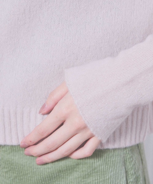 fig London(フィグロンドン)の「AIRLYS cardigan(ニット/セーター・レディース・ネイビー/ピンク/サックスブルー/アイボリー・FREE)」の9枚目の写真