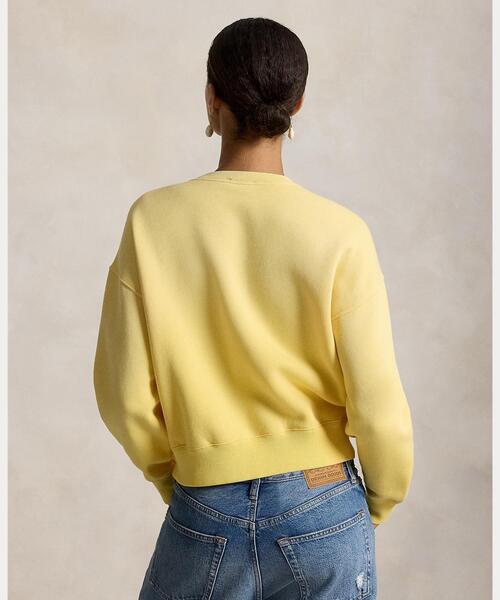 POLO RALPH LAUREN(ポロ ラルフ ローレン)の「ロゴ フリース スナップド カーディガン(カーディガン/ボレロ・レディース・イエロー・S/M/XS/L)」の4枚目の写真