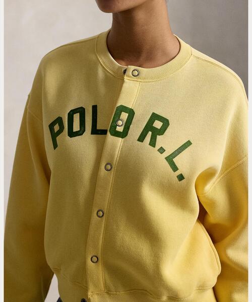 POLO RALPH LAUREN(ポロ ラルフ ローレン)の「ロゴ フリース スナップド カーディガン(カーディガン/ボレロ・レディース・イエロー・S/M/XS/L)」の5枚目の写真
