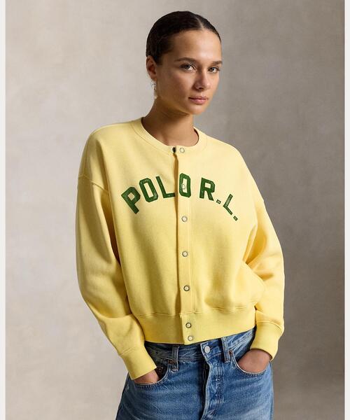 POLO RALPH LAUREN(ポロ ラルフ ローレン)の「ロゴ フリース スナップド カーディガン(カーディガン/ボレロ・レディース・イエロー・S/M/XS/L)」の6枚目の写真