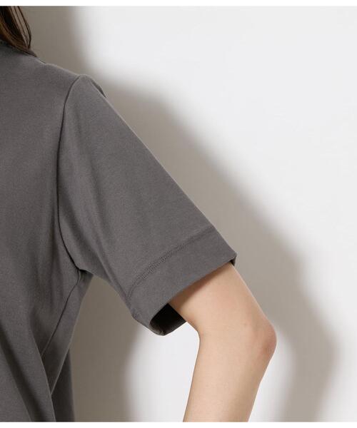 NEWYORKER(ニューヨーカー)の「コットン100% ロゴプリントTシャツ(Tシャツ/カットソー・レディース・ダークグレー・LARGE/MEDIUM)」の5枚目の写真